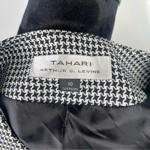 Tahari Arthur Levine Elegant Black and White Women's Jacket Blazer - Picture 3 of 6